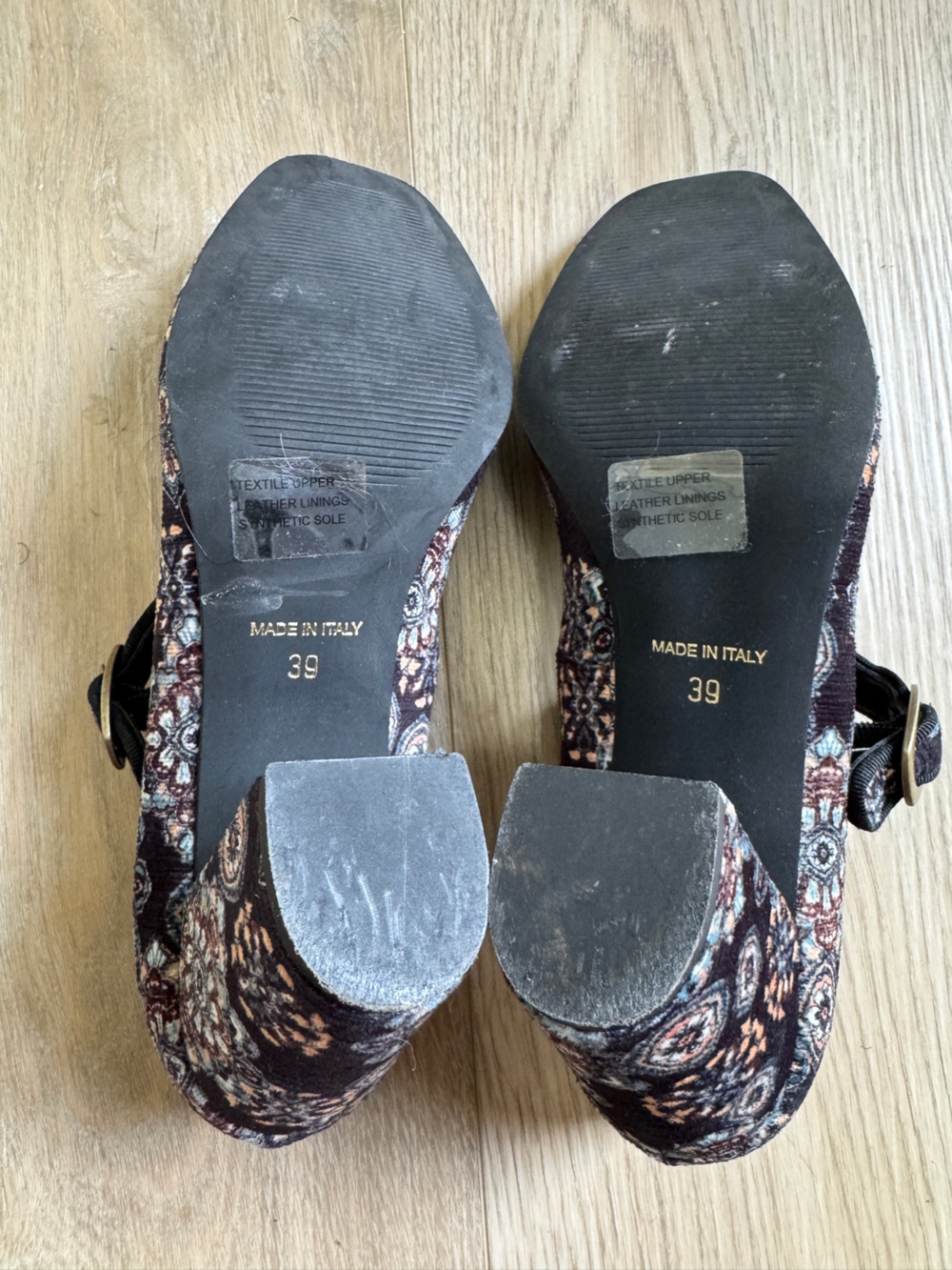 Sundance Catalog Beauty Beyond Heels Classic Mary Jane Strap Paisley Print - Picture 9 of 10